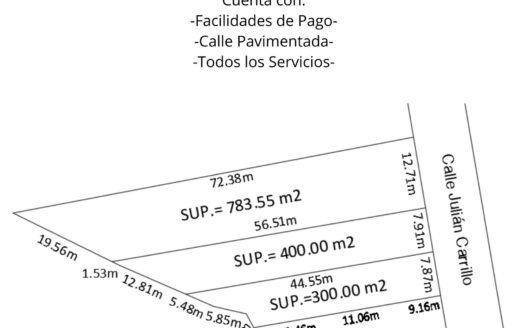 LOTES EN VENTA A ESPALDAS DEL RESTAURANTE MARLETT